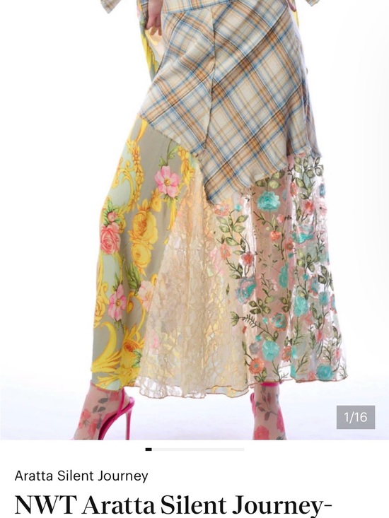 Aratta Dresses & Skirts - Aratta Mixed Floral Patchwork Maxi Skirt in Pastel Multi & horse